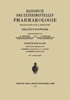 Handbuch Der Experimentellen Pharmakologie: Erganzungswerk 3662320932 Book Cover