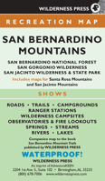 MAP San Bernardino Mountains: San Bernardino National Forest/San Gorgonio Wilderness/San Jacinto Wilderness and State Park 0899978290 Book Cover