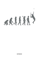 Tennis Evolution - Notebook: Für Tennis Spieler | Notizbuch Tagebuch ... | Tennisspieler bei Tennisspielen oder Tennis Turnieren (German Edition) 1675490775 Book Cover
