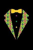 Mardi Gras Tuxedo: Mardi Gras Notebook | Cool Carnival Shrove Tuesday Journal New Orleans Festival Mini Notepad (6"X9") 1661641547 Book Cover