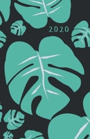 2020: Monthly and weekly all in one planner with calendar, schedule, assignments, 2021 future plans and more. Monday start week. Fits in purse. 8.5 x 5.5 (Half letter size) (Graphic design, tropical p 1690115475 Book Cover