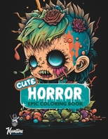 Cute and Spooky Coloring Book: A Coloring Book of Lovable Horror Creatures B0BW32R479 Book Cover