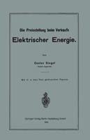 Die Preisstellung Beim Verkaufe Elektrischer Energie (Classic Reprint) 1147511837 Book Cover