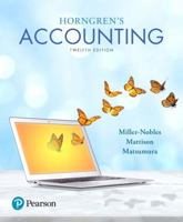 Horngren's Accounting: 2v 013385678X Book Cover