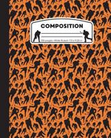 Composition: Hockey Orange Marble Composition Notebook. Ice Hockey Player Wide Ruled Book 7.5 x 9.25 in, 100 pages, journal for girls boys, kids, ... (Ice Hockey Marble Composition Books) 1722650796 Book Cover