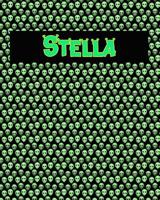 120 Page Handwriting Practice Book with Green Alien Cover Stella: Primary Grades Handwriting Book 1097513483 Book Cover
