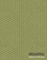 Hexagonal Graph Paper Notebook: Organic Chemistry Small ¼ Inch Hexes – Textured Green (Honeycomb Paper Journal 1795871407 Book Cover