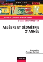 Algèbre et géométrie - Licence 2e année (French Edition) 2100070258 Book Cover