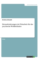 Herausforderungen der Telearbeit f�r das psychische Wohlbefinden 3346303926 Book Cover