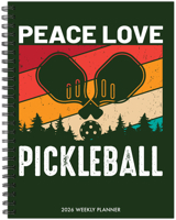 Pickleball 2025 6.5" x 8.5" Weekly Monthly Softcover Planner 1549256688 Book Cover