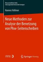 Neue Methoden Zur Analyse Der Benetzung Von Pkw-Seitenscheiben 3658224878 Book Cover