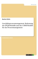 Gesch�ftsprozessmanagement. Bedeutung des EFQM-Modells und des CMMI-Modells f�r das Prozessmanagement 3346253473 Book Cover