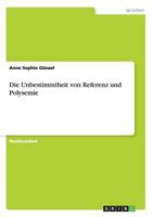 Die Unbestimmtheit von Referenz und Polysemie 3640865294 Book Cover