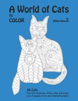 A World of Cats: To Color 1792965540 Book Cover