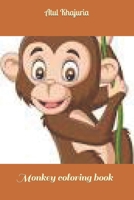 Monkey coloring book B09S9JBVJ2 Book Cover