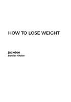 How to Lose Weight 1389565394 Book Cover