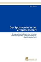 Der Sportverein in Der Zivilgesellschaft 3838128451 Book Cover