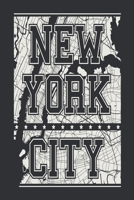 New York City: Medium Size Notebook with Lined Interior, Page Number and Daily Entry Ideal for Organization, Taking Notes, Journal, Diary, Daily Planner 1708046976 Book Cover