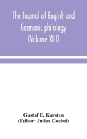 The Journal of English and Germanic philology 9354048811 Book Cover