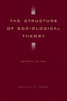 The Structure of Sociological Theory 0534513530 Book Cover