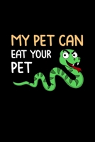my Pet can Eat your Pet: Daily Planner | Calendar Diary Book | Weekly Planer | Snake, Eat your Pet, Snakes owner, Viper, Boa, Nate, Animal | Doted - ... Snake Lovers, 120 Pages Size 6x9" 1679794264 Book Cover