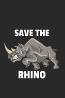 Nashorn Rhino Notizbuch: Nashorn Rhino Notizbuch für Liebhaber / Notizheft / Notizblock A5 (6x9in) Dotted Notebook / Punkteraster / 120 gepunktete Seiten (German Edition) 1671708008 Book Cover