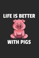 Schwein Notizbuch: Schwein Notizbuch f�r Liebhaber / Notizheft / Notizblock A5 (6x9in) Dotted Notebook / Punkteraster / 120 gepunktete Seiten 1673758282 Book Cover