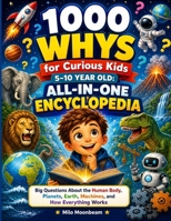 1000 Whys for Curious Kids 5–10 Year Old; All-in-One Encyclopedia: Big Questions About the Human Body, Planets, Earth, Machines, and How Everything Works 1997677393 Book Cover