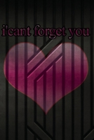 i'cant forget you: i love you notebook with 120 empty pages with lines size 6 x 9 Valentine's Day gift for your love or if you need to come back with your EX 1655652621 Book Cover