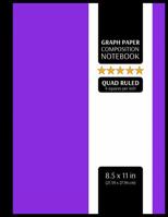 Graph Paper Composition Notebook: Graphing Paper, 4x4 Quad Ruled, 4 Squares Per Inch (Large, 8.5x11 in.) 1082224596 Book Cover