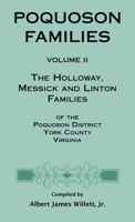 Poquoson Families, Vol. II: Holloway, Messick, and Linton Families (Poquoson families) 0788420194 Book Cover