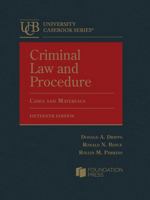Criminal Law and Procedure, Cases and Materials 163460928X Book Cover