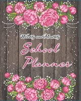 Weekly and Monthly School Planner: Teacher Record Book with contact list, PROGRESS Report, assignment tracker, MONTHLY Schedule, WEEKLY Overview, ... CLASS Projects, DAILY Schedule, DAY PLANNER B083XX49V7 Book Cover