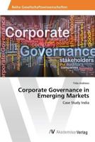 Corporate Governance in Emerging Markets 363987854X Book Cover