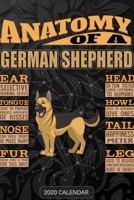 Anatomy Of A German Shepherd: German Shepherd 2020 Calendar - Customized Gift For German Shepherd Dog Owner 1679704036 Book Cover