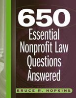 650 Essential Nonprofit Law Questions Answered 0471715247 Book Cover