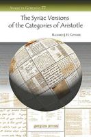 The Syriac Versions of the Categories of Aristotle 159333852X Book Cover