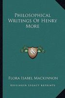 Philosophical Writings of Henry More 1163187542 Book Cover