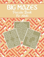 Big Mazes Puzzles Book For Adults: Girls and Boys Activity Maze Puzzle Lovers Star - Double - Quad Level Mazes Books - Gift Idea For Birthday, Anniver B08S2YCK91 Book Cover
