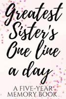Greatest Sister 1726777286 Book Cover