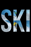 Ski: Lined A5 Notebook for Snowboarders 1711746312 Book Cover