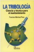 La Tribologia (Spanish Edition) 9962889103 Book Cover