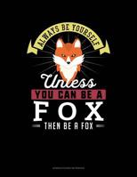 Always Be Yourself Unless You Can Be A Fox Then Be A Fox: 6 Columns Columnar Pad 1090560087 Book Cover