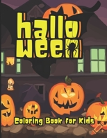 Halloween Coloring Book for Kids: Spooky Halloween Theme Coloring Book for Kids Ages 4 - 8 B0CJDDS97G Book Cover