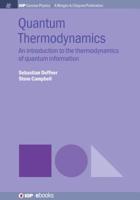Quantum Thermodynamics: An Introduction to the Thermodynamics of Quantum Information (Iop Concise Physics) 1643276557 Book Cover