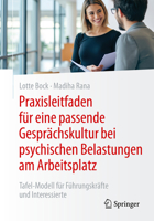 Praxisleitfaden für eine passende Gesprächskultur bei psychischen Belastungen am Arbeitsplatz: Tafel-Modell für Führungskräfte und Interessierte (German Edition) 3662736179 Book Cover