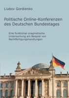 Politische Online-Konferenzen Des Deutschen Bundestages 3828888836 Book Cover