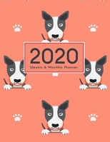 2020 Planner Weekly & Monthly 8.5x11 Inch: Smiling Dogs One Year Weekly and Monthly Planner + Calendar Views 1698890184 Book Cover