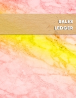 Sales Ledger: Red and Yellow online inventory resales and profit tracking log book - For pickers and 2nd hand reseller and business owners looking to grow and track sales 108856920X Book Cover