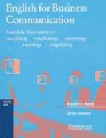 English for Business Communication. Student's Book. Studend' Book 0521446201 Book Cover